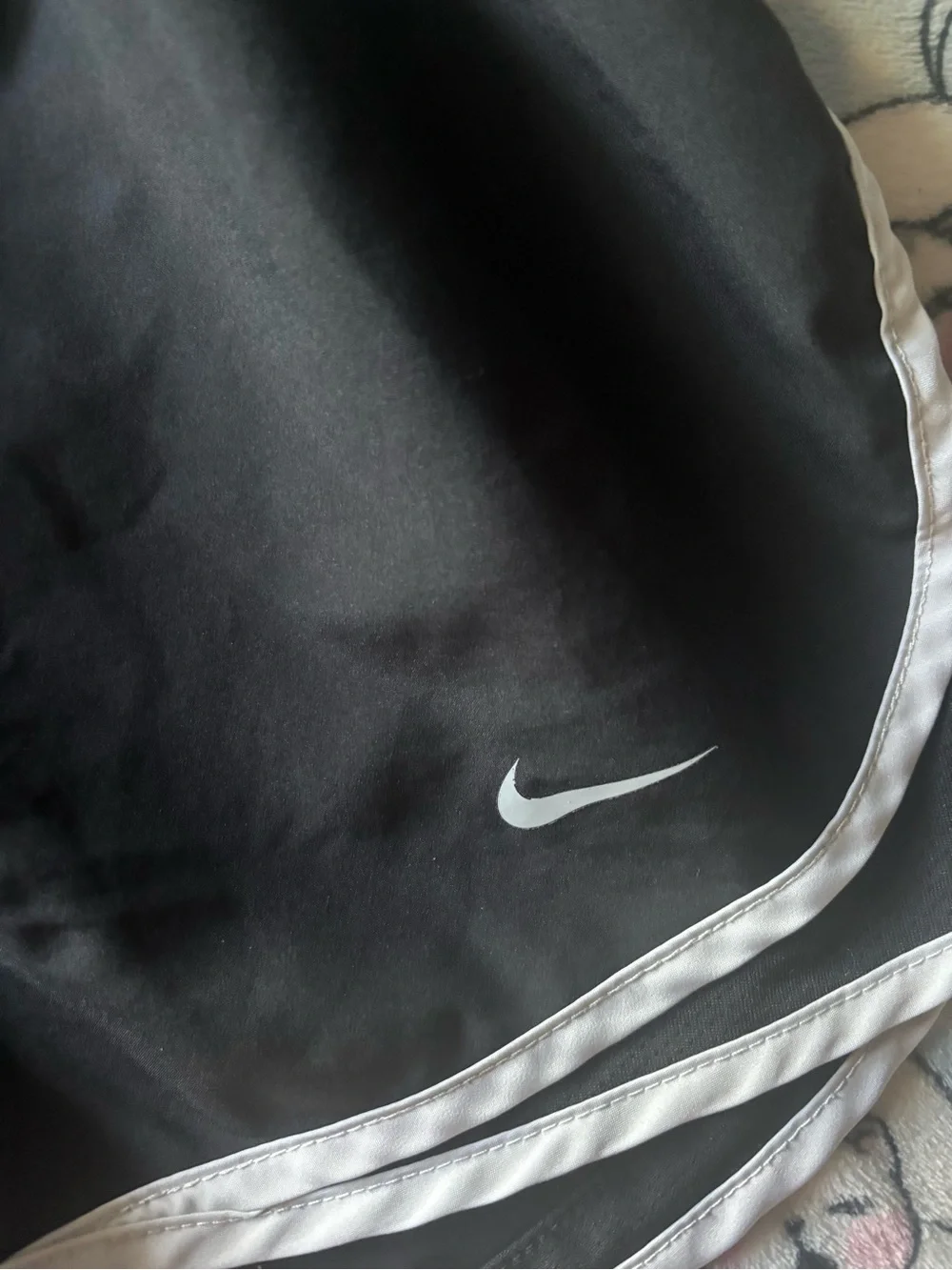 Nike Black Athletic Shorts with White Trim